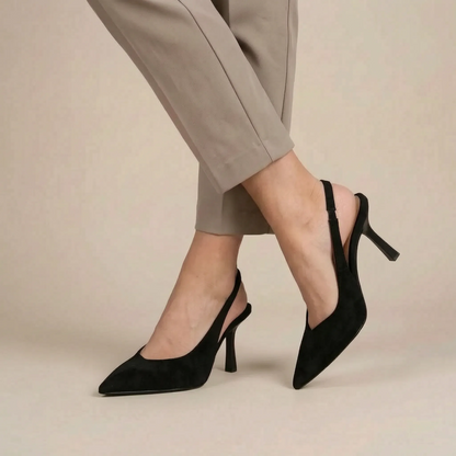 Elevys | Spitz Zulaufende Slingback-Pumps