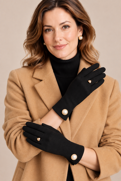 Elvara | Elegante warme Handschuhe mit dekorativen Details