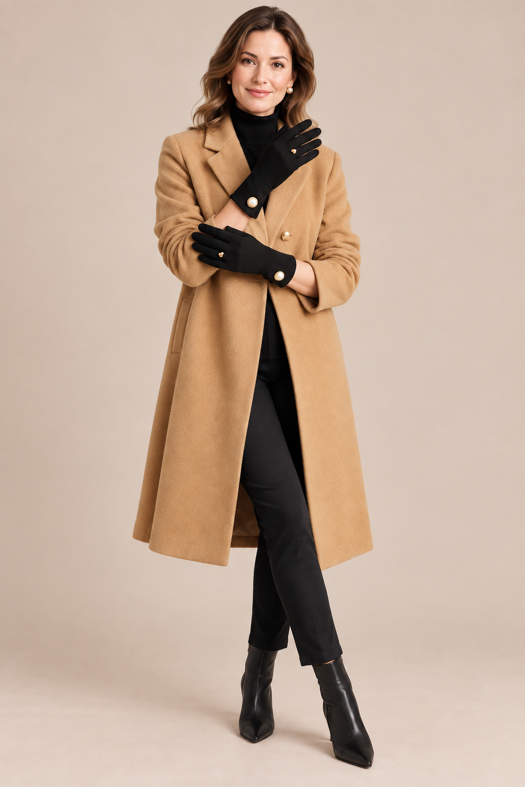 Elvara | Elegante warme Handschuhe mit dekorativen Details