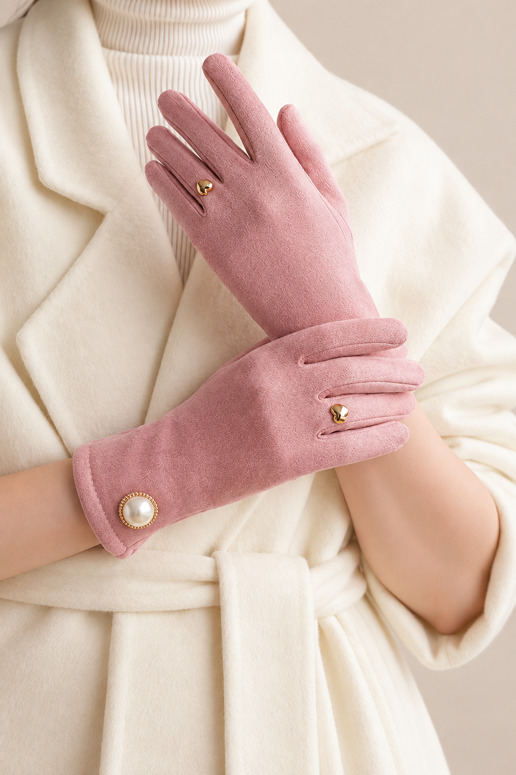 Elvara | Elegante warme Handschuhe mit dekorativen Details