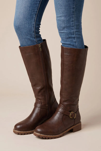Equestra | Kniehohe Damenstiefel Im Reitstil