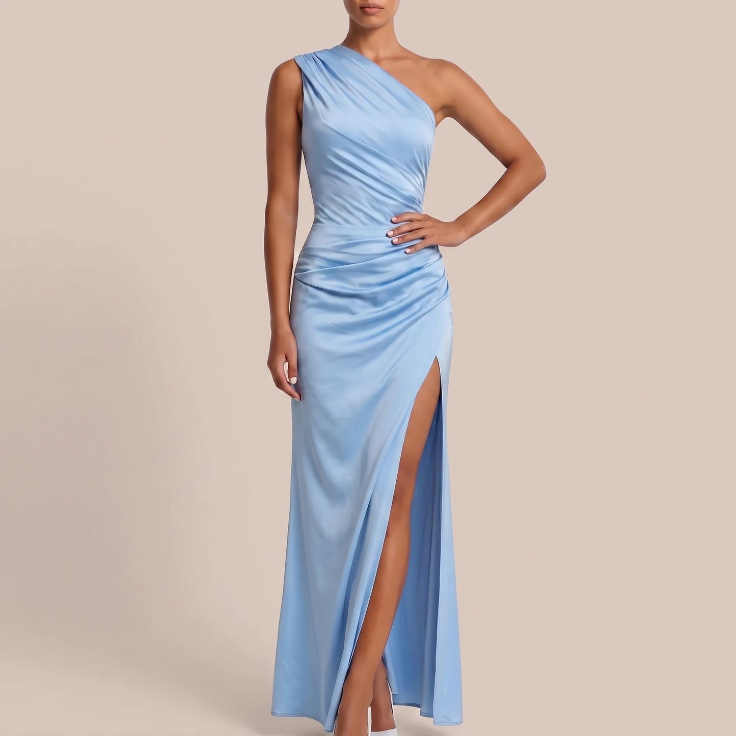 Eraliss | Fließendes Asymmetrisches Abendkleid