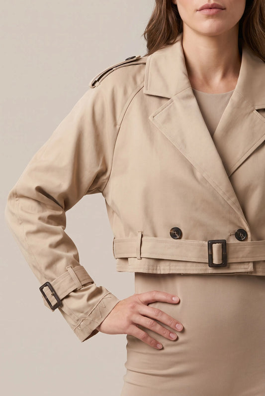 Evaso | Kurzer Trenchcoat Für Damen