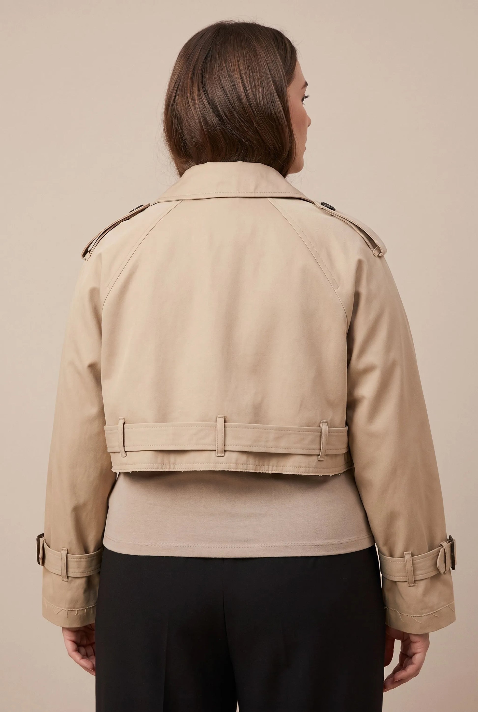Evaso | Kurzer Trenchcoat Für Damen