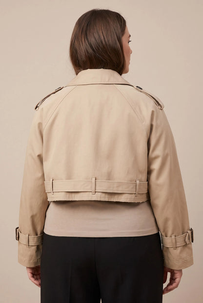 Evaso | Kurzer Trenchcoat Für Damen