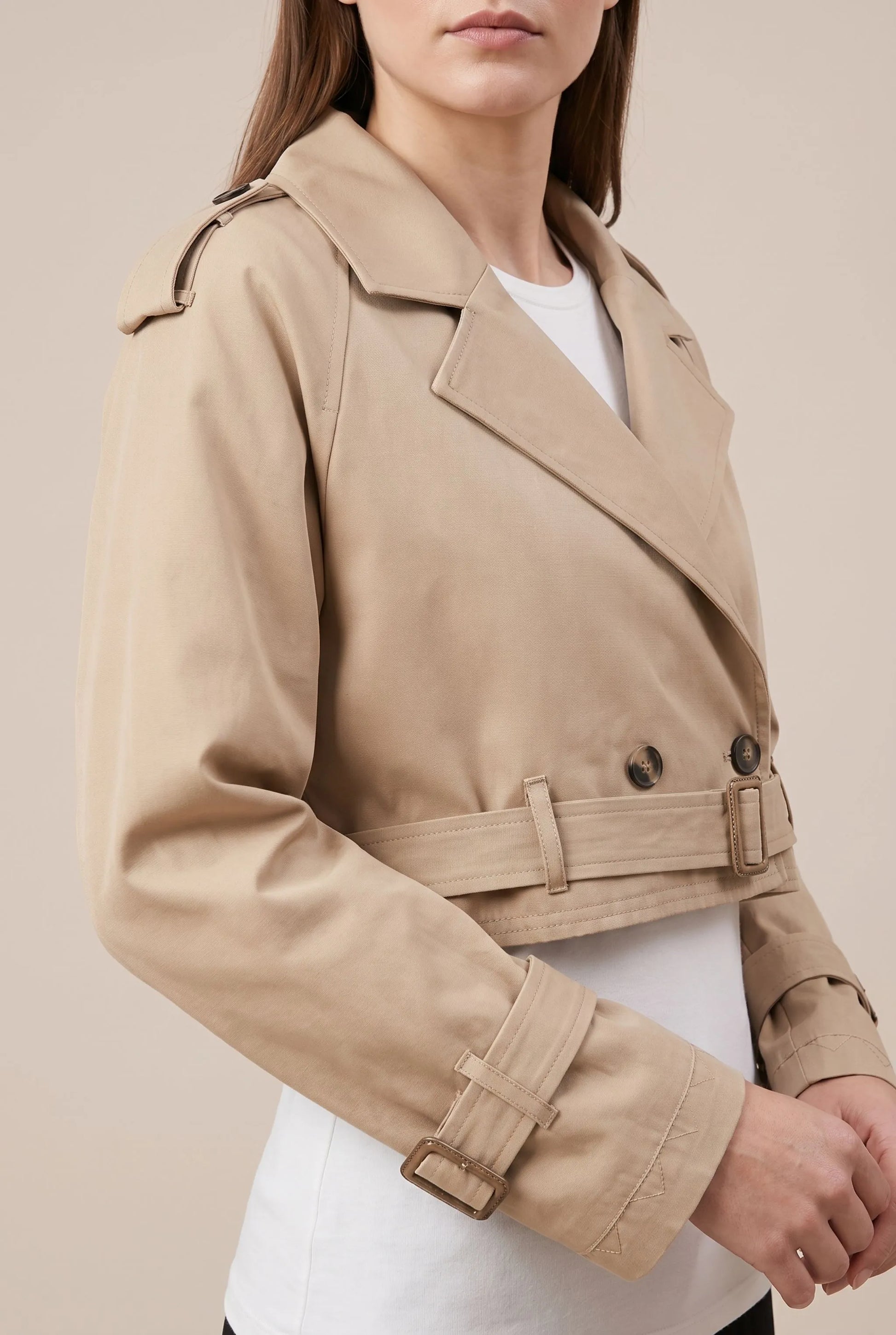 Evaso | Kurzer Trenchcoat Für Damen