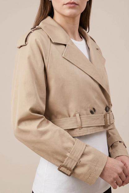 Evaso | Kurzer Trenchcoat Für Damen