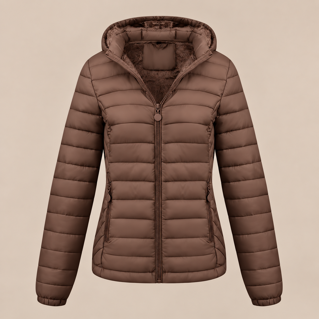 Evelisse | Steppjacke Damen mit Kapuze und weichem Innenfutter
