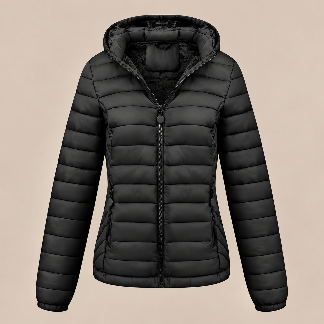 Evelisse | Steppjacke Damen mit Kapuze und weichem Innenfutter