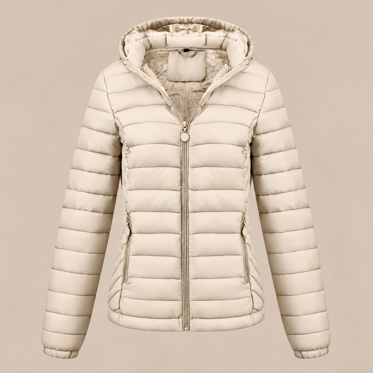 Evelisse | Steppjacke Damen mit Kapuze und weichem Innenfutter
