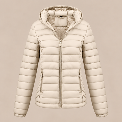 Evelisse | Steppjacke Damen mit Kapuze und weichem Innenfutter
