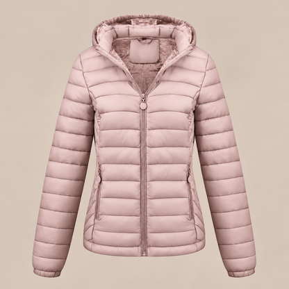Evelisse | Steppjacke Damen mit Kapuze und weichem Innenfutter