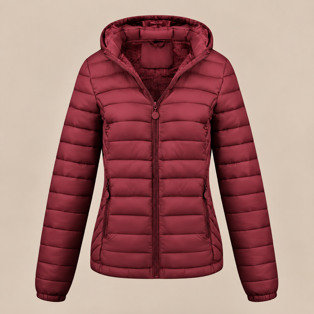 Evelisse | Steppjacke Damen mit Kapuze und weichem Innenfutter