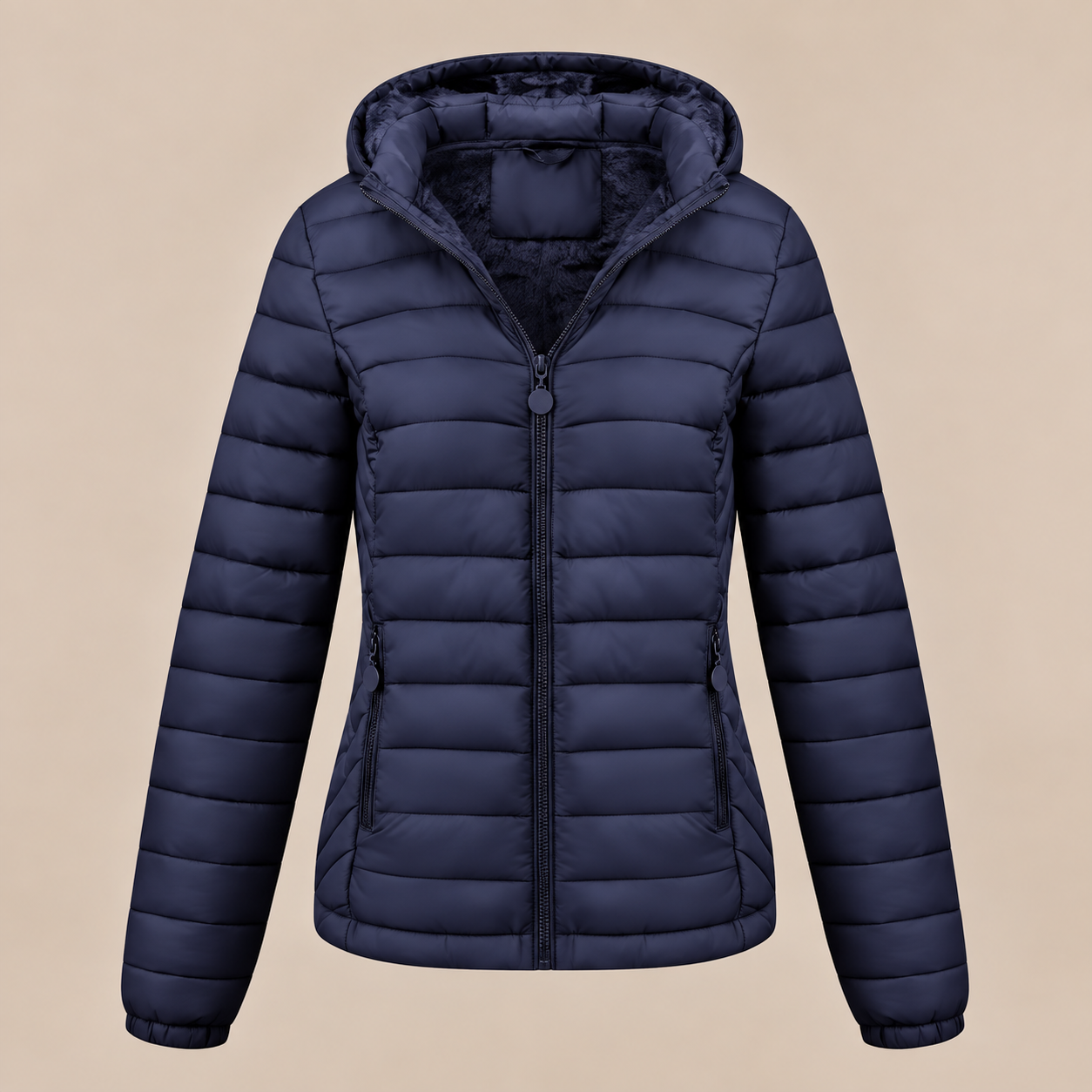 Evelisse | Steppjacke Damen mit Kapuze und weichem Innenfutter