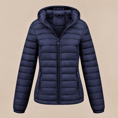 Evelisse | Steppjacke Damen mit Kapuze und weichem Innenfutter