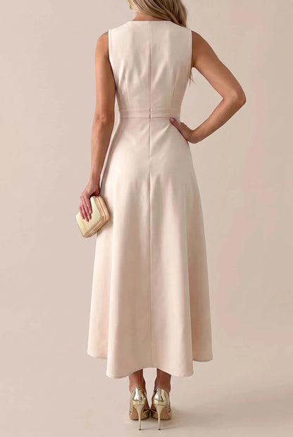 Evella | Asymmetrisches Midi-Abendkleid