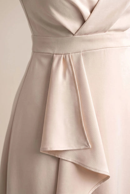 Evella | Asymmetrisches Midi-Abendkleid