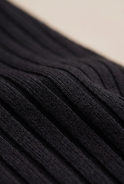 Evora | Schwarzes Minikleid Mit Trompetenärmeln