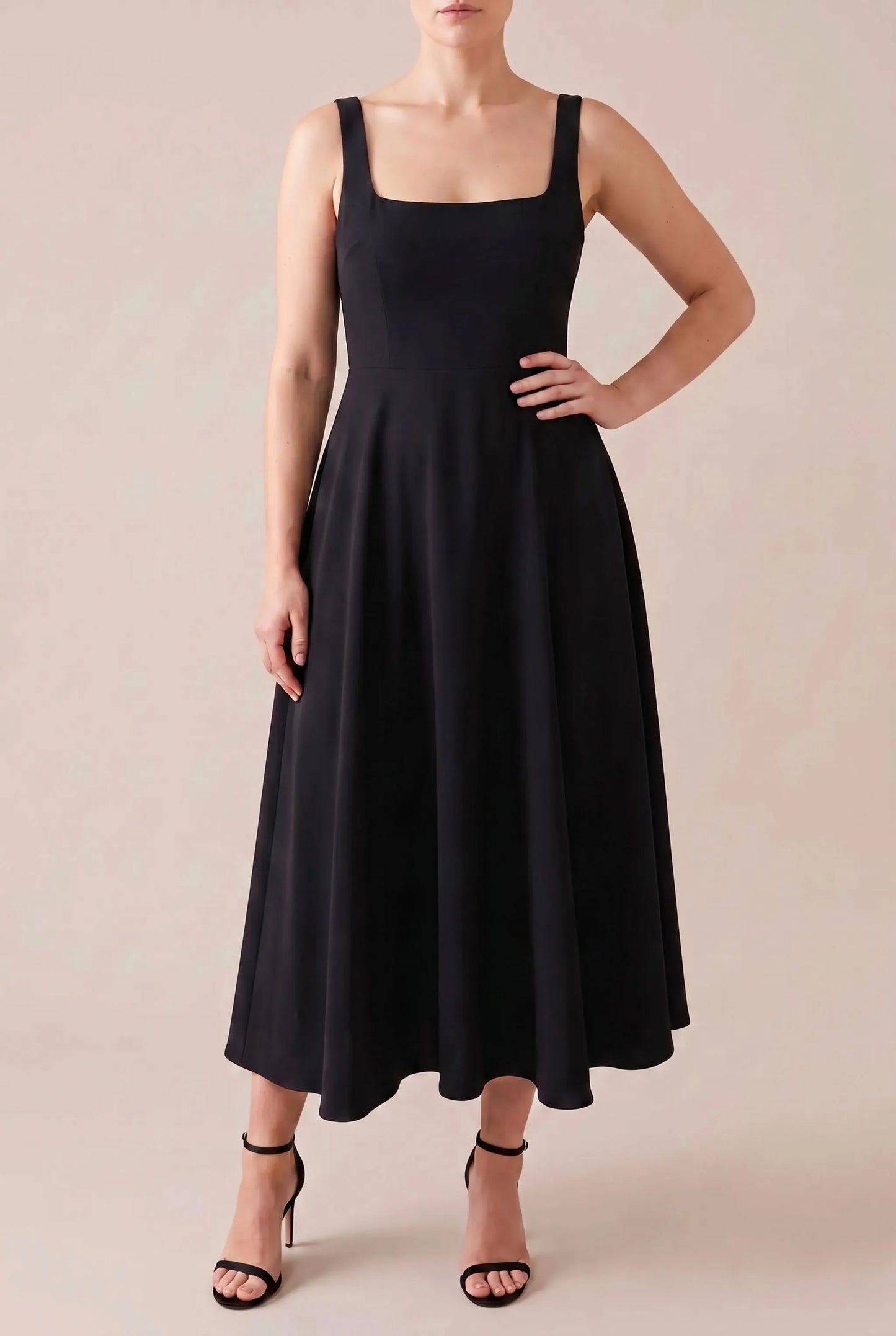 Evoria | Ärmelloses Midikleid In A-Linie