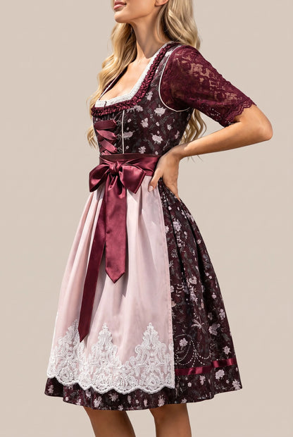 FestDress | Traditionelles Dirndl Mit Floralem Muster