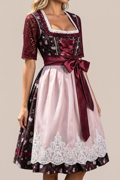 FestDress | Traditionelles Dirndl Mit Floralem Muster