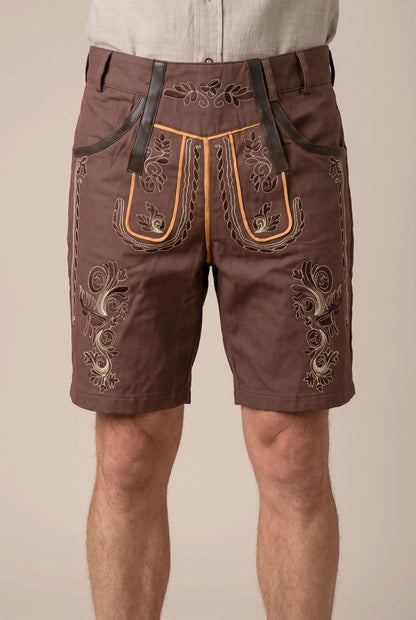 Festaro | Traditionell Bestickte Kurze Trachtenhose