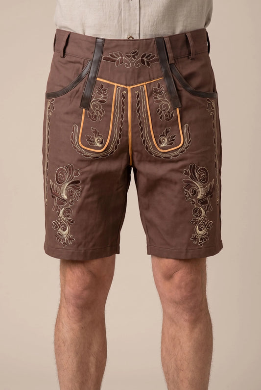 Festaro | Traditionell Bestickte Kurze Trachtenhose