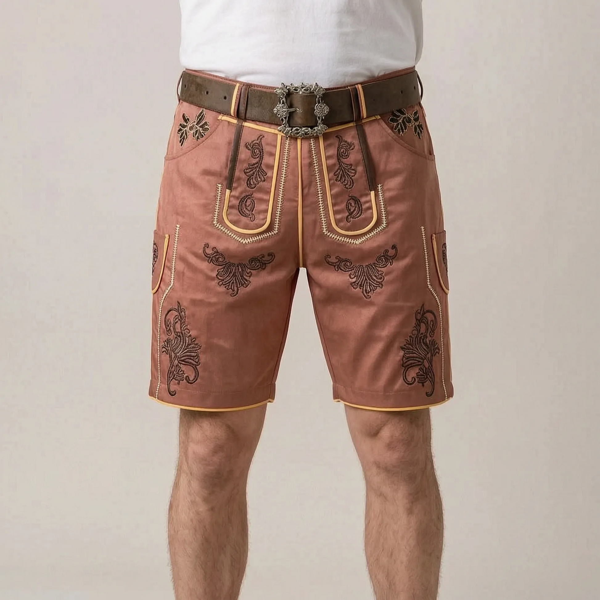 Festaro | Traditionell Bestickte Kurze Trachtenhose