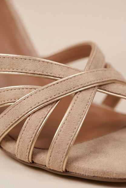 Flareton | Elegante Riemchensandaletten Mit Absatz