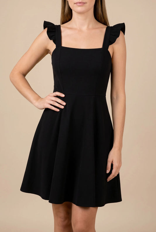 Flaris | Elegantes Sommerkleid Mit Gerüschten Trägern