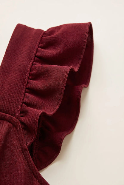 Flaris | Elegantes Sommerkleid Mit Gerüschten Trägern