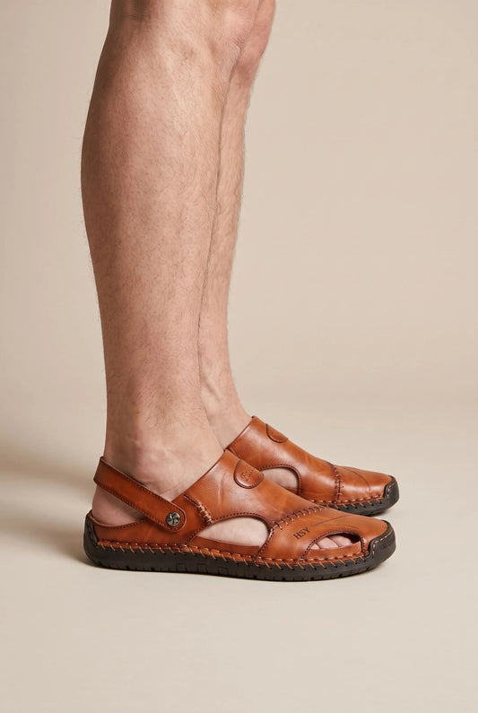 Flexari | Lässige Herrensandalen Mit Geschlossener Kappe