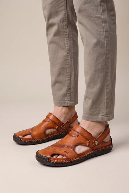 Flexari | Lässige Herrensandalen Mit Geschlossener Kappe