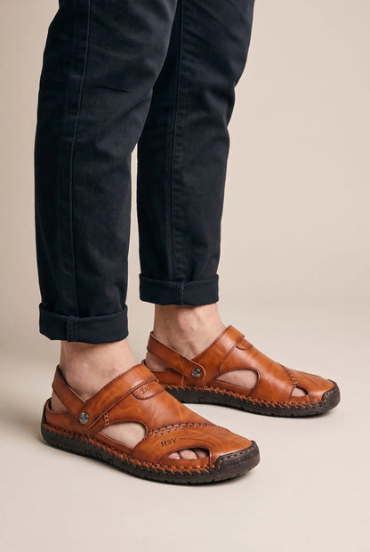 Flexari | Lässige Herrensandalen Mit Geschlossener Kappe