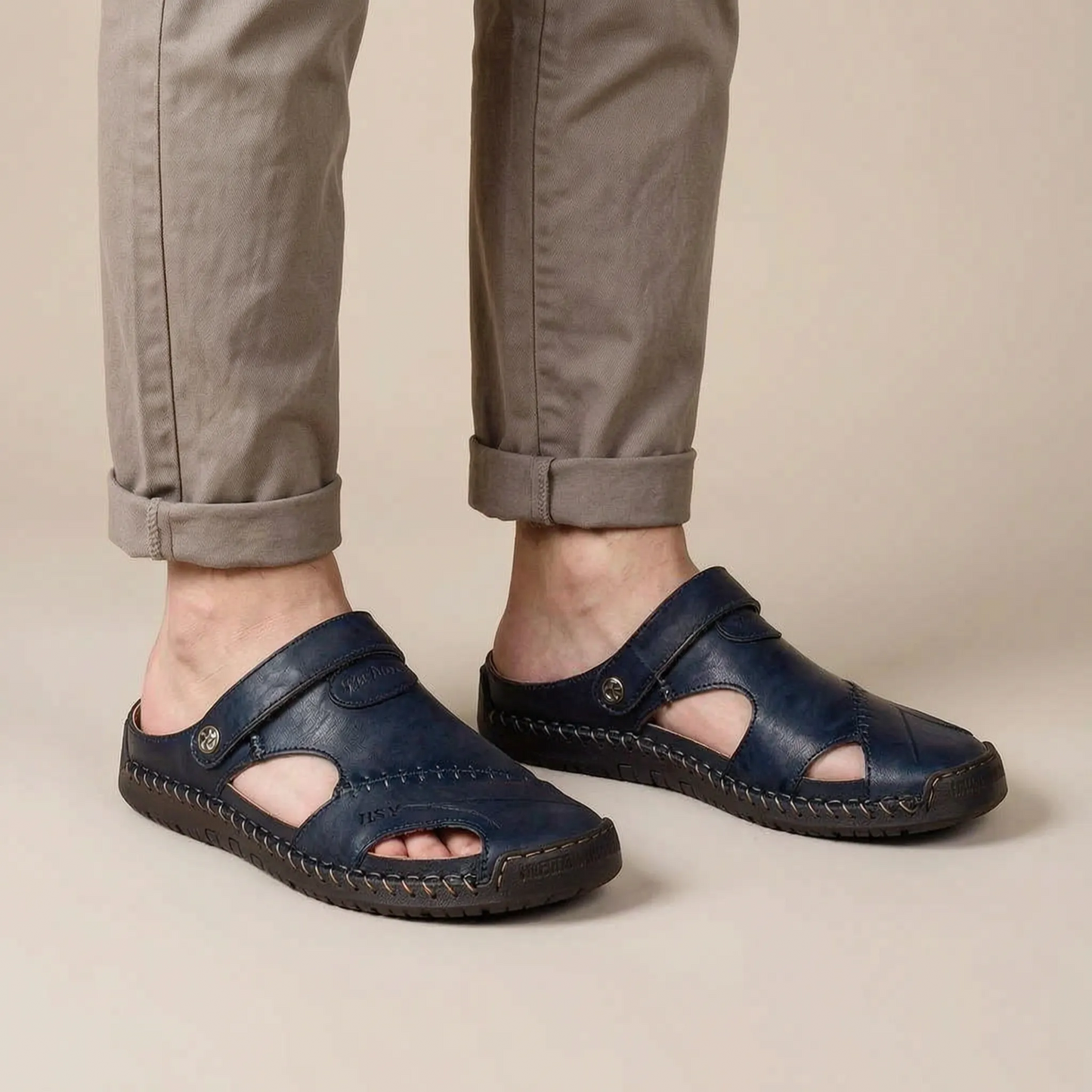Flexari | Lässige Herrensandalen Mit Geschlossener Kappe