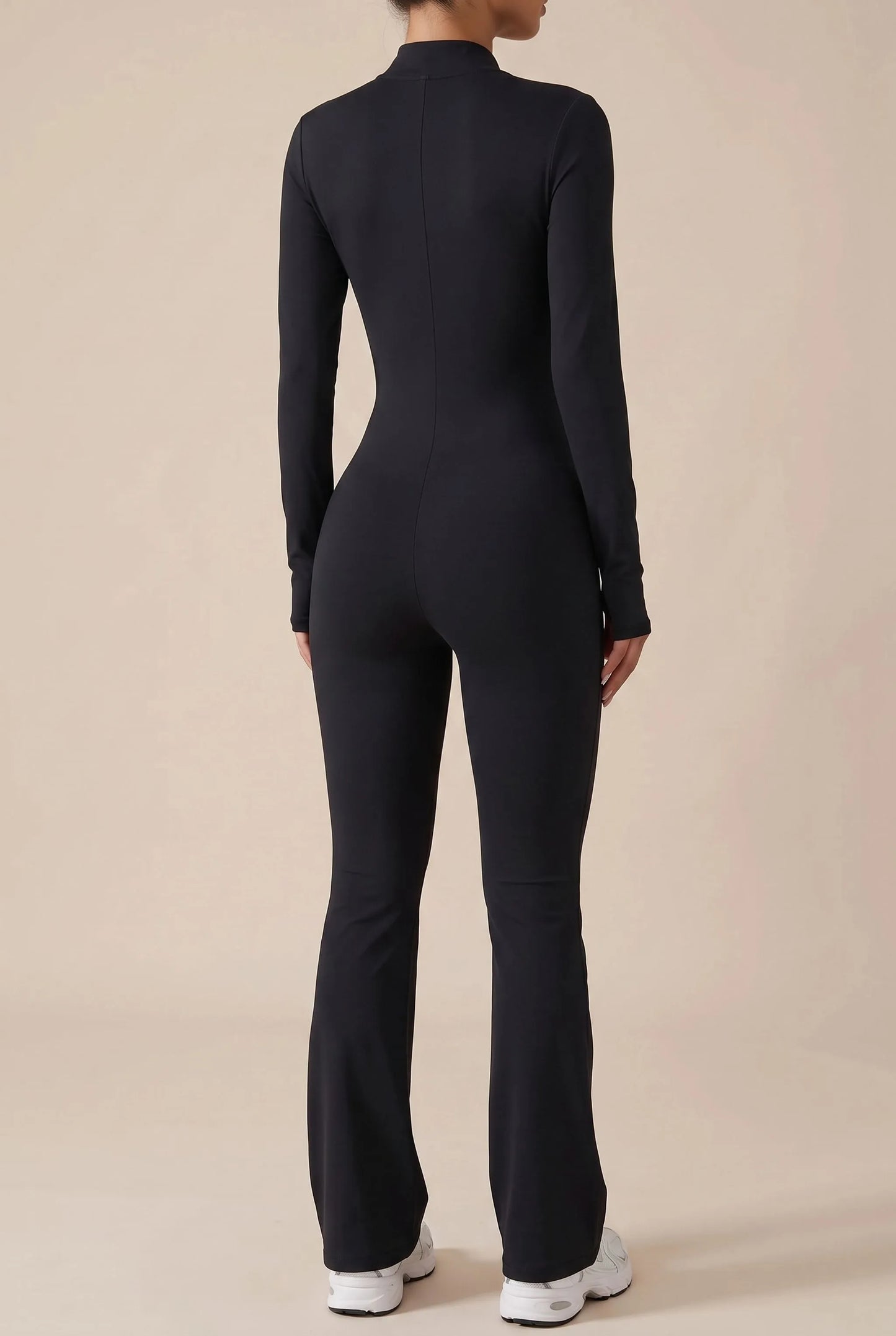 Flexique | Eng Anliegender Langärmliger Fitness Jumpsuit