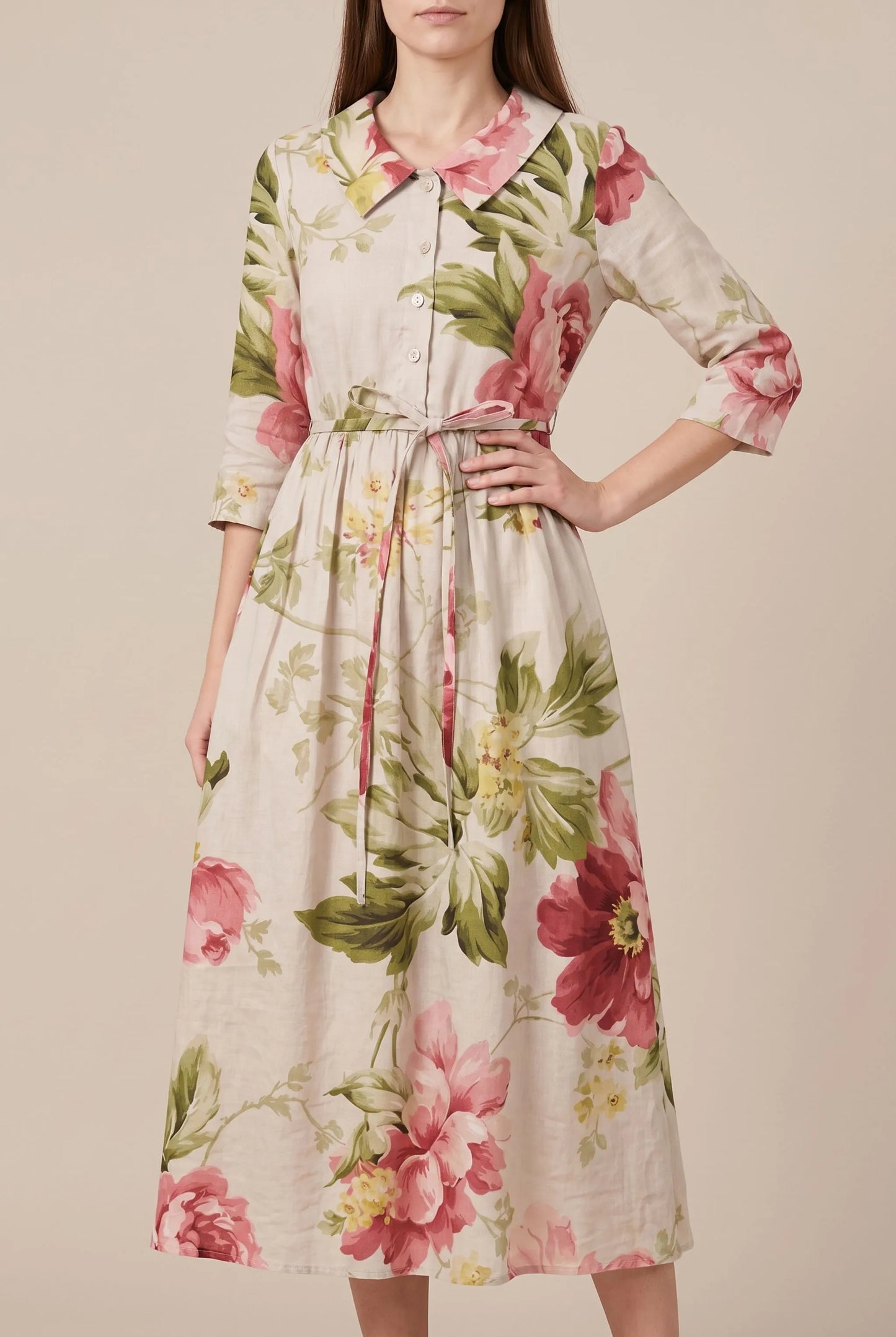 Floralee | Buntes Blumenkleid Im Vintage-Stil