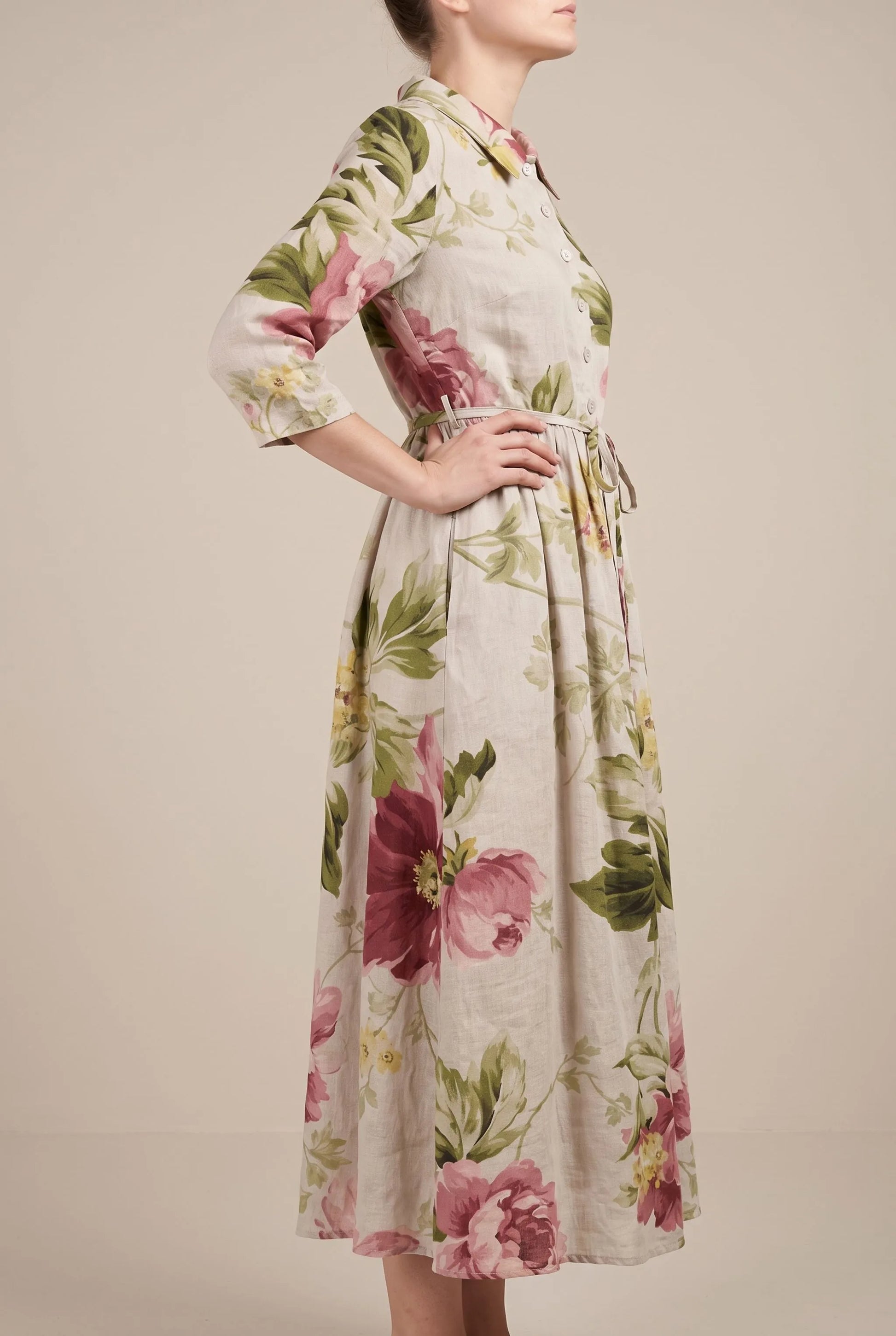 Floralee | Buntes Blumenkleid Im Vintage-Stil