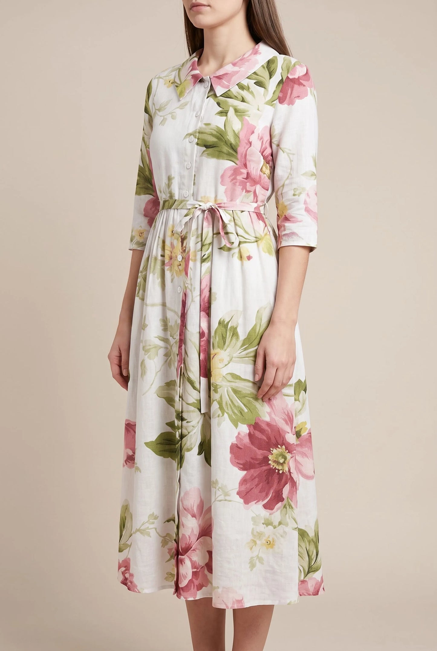 Floralee | Buntes Blumenkleid Im Vintage-Stil