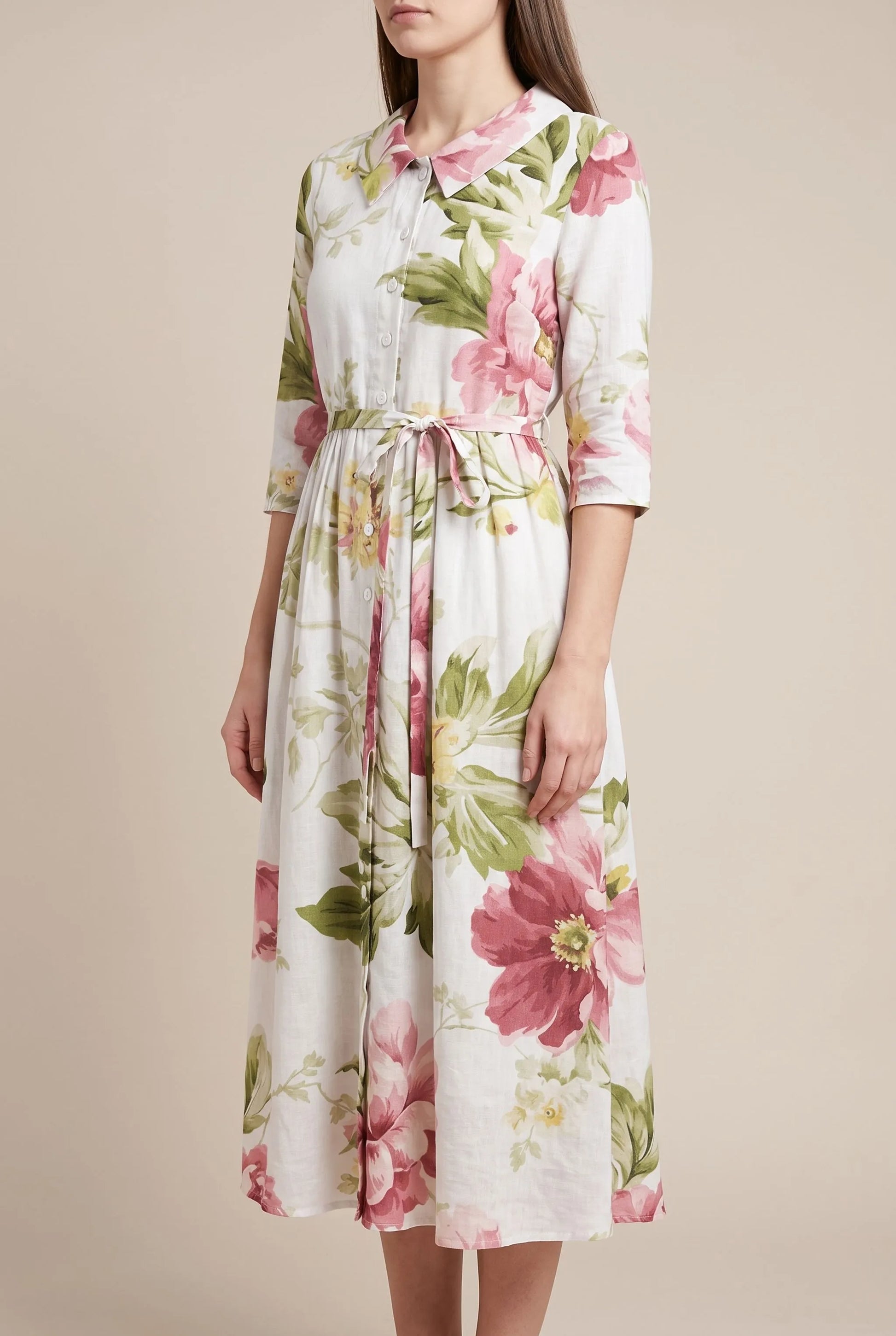 Floralee | Buntes Blumenkleid Im Vintage-Stil