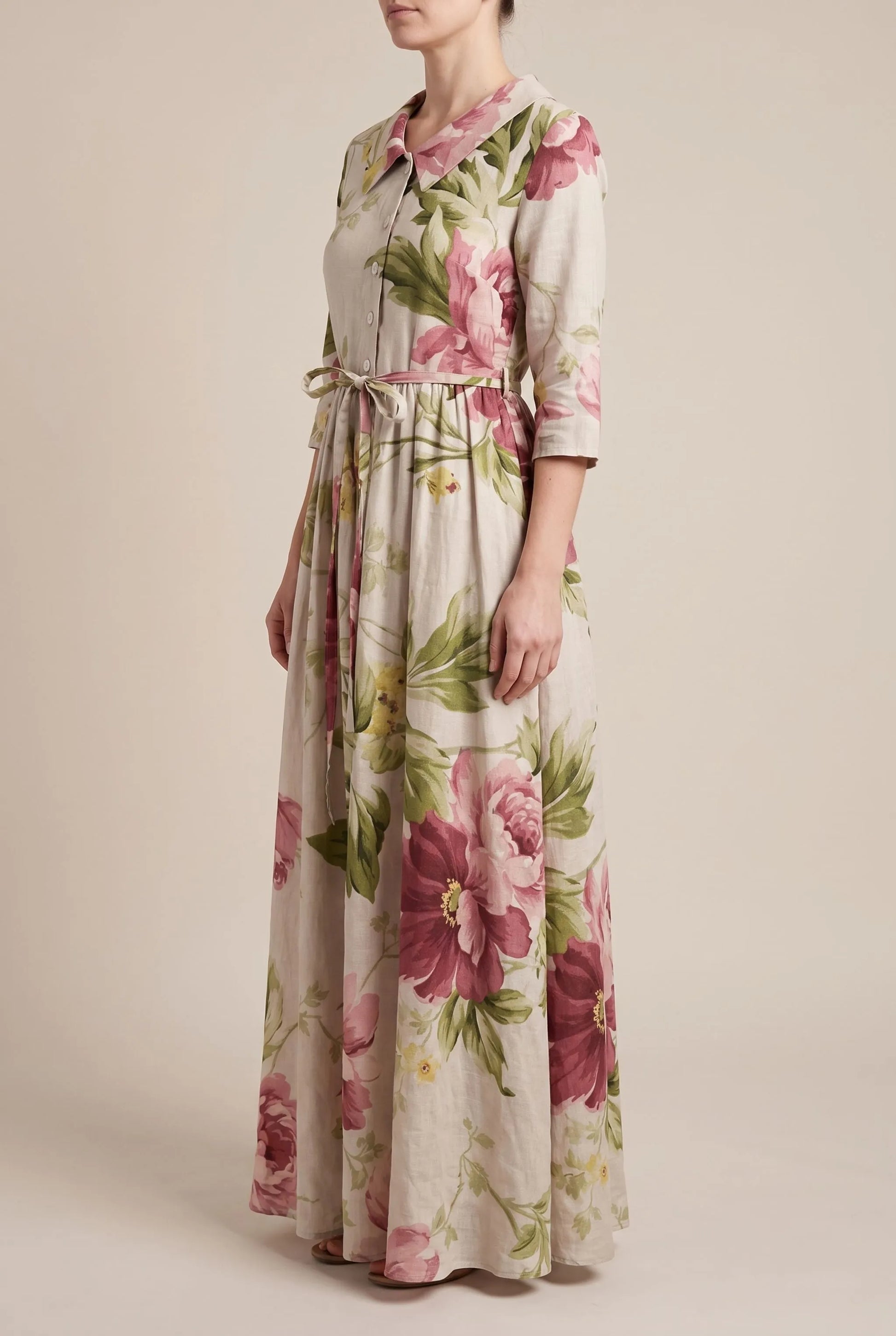 Floralee | Buntes Blumenkleid Im Vintage-Stil