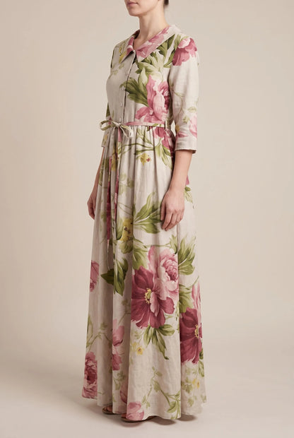 Floralee | Buntes Blumenkleid Im Vintage-Stil