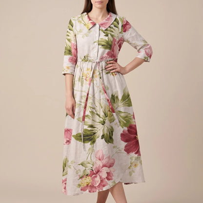 Floralee | Buntes Blumenkleid Im Vintage-Stil