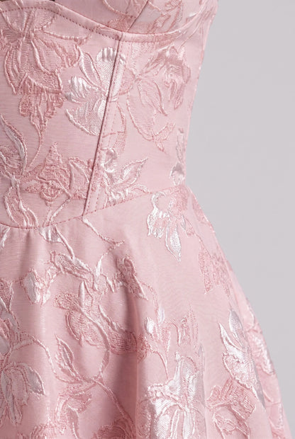 Floralise | Strukturiertes Festliches Midikleid