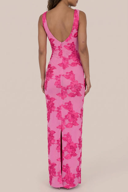 Florana | Ärmelloses Maxikleid Mit Blumen