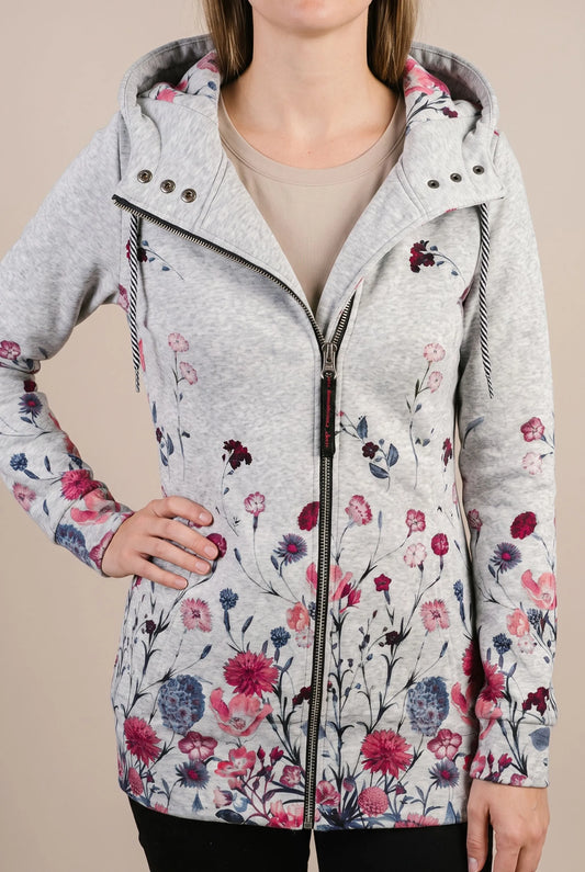 Floriqa | Lässiger Damen Hoodie Mit Blumenmuster
