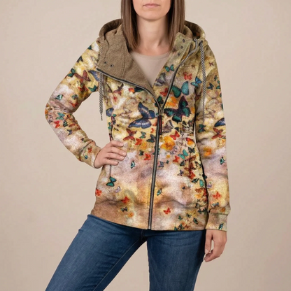 Floriqa | Lässiger Damen Hoodie Mit Blumenmuster