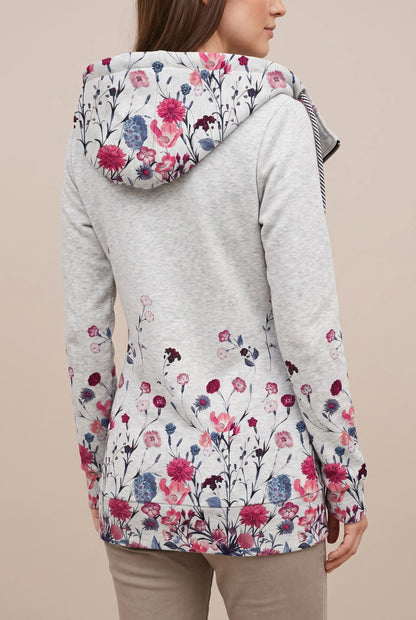 Floriqa | Lässiger Damen Hoodie Mit Blumenmuster