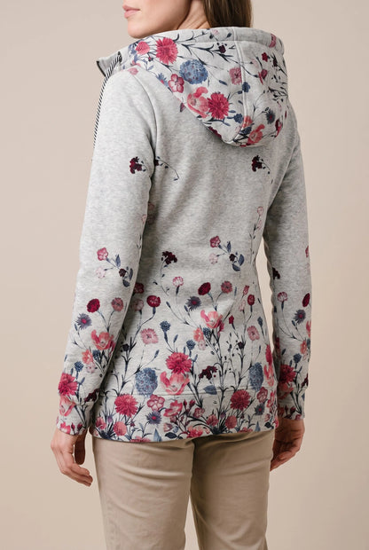 Floriqa | Lässiger Damen Hoodie Mit Blumenmuster