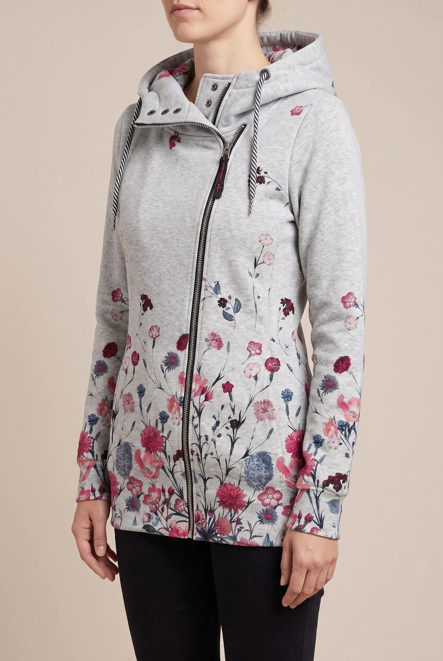 Floriqa | Lässiger Damen Hoodie Mit Blumenmuster